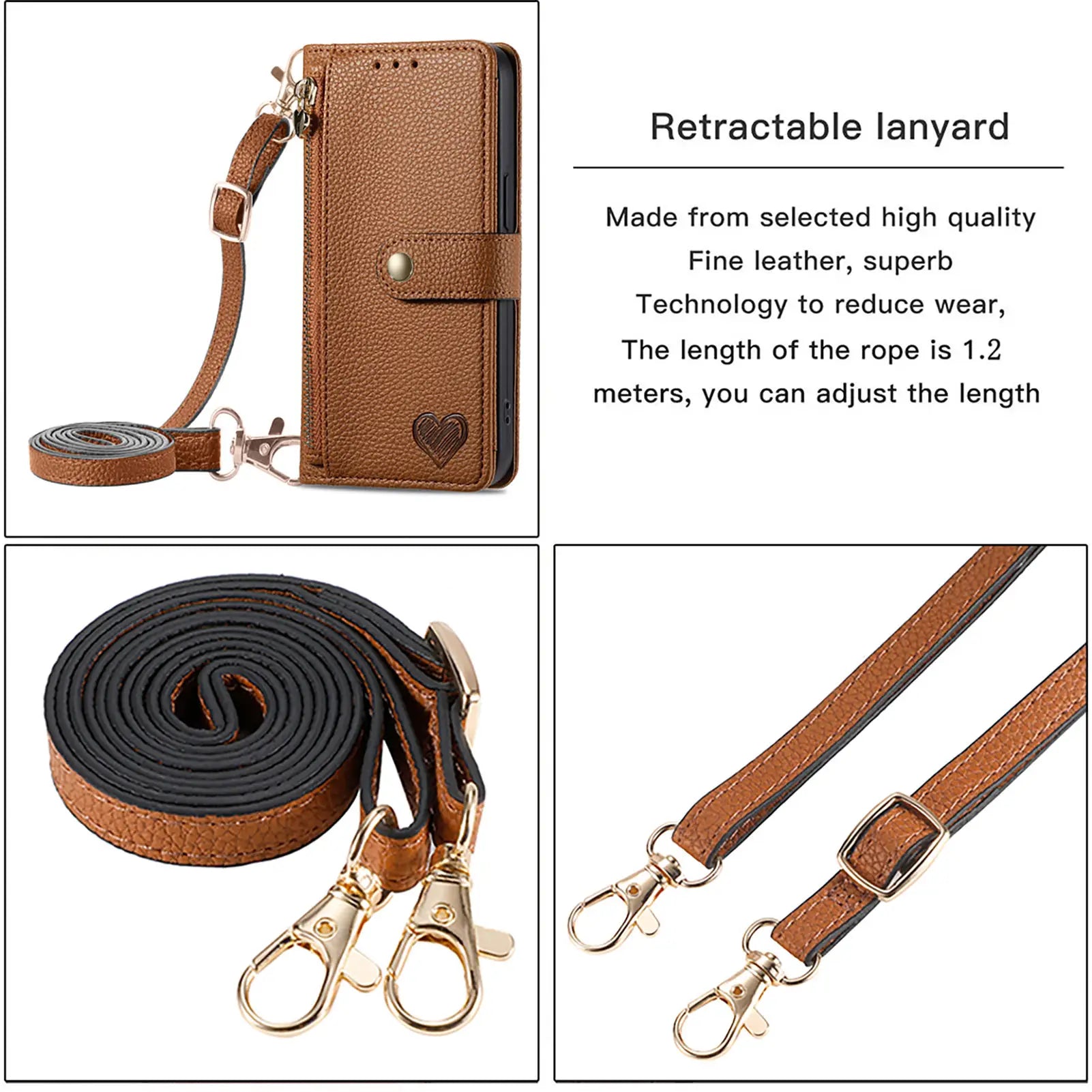 Crossbody Leather Wallet Purse Case with Zipper For Samsung - Premium Mobile Phone Cases from Dressmycell.com - Just $30! Shop now at Dressmycell.com Crossbody Leather Wallet Purse Case with Zipper For Samsung - Premium Mobile Phone Cases from Dressmycell.com - Just $30! Shop now at Dressmycell.com